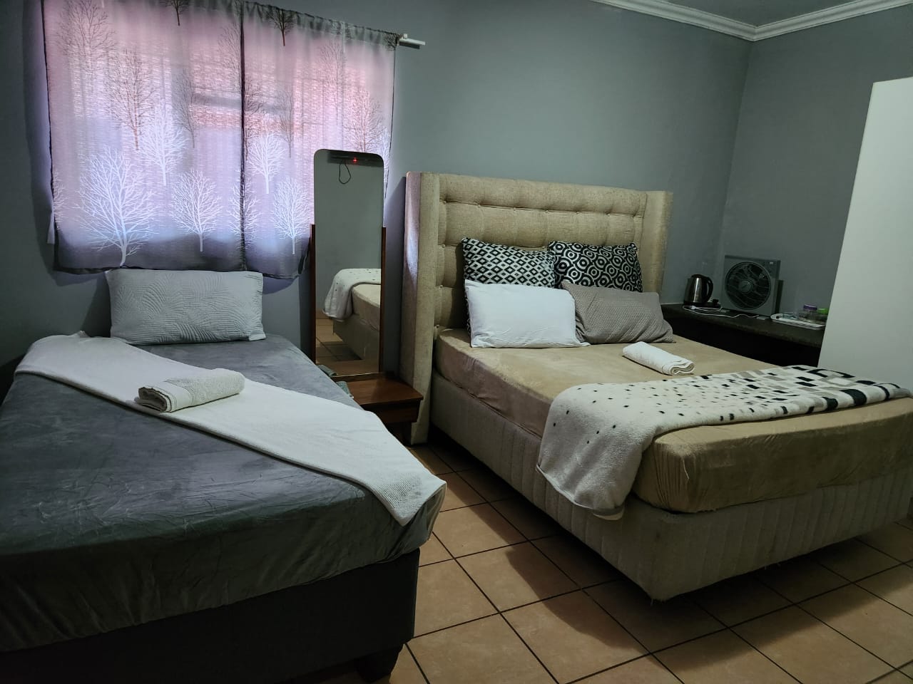 Twin beds room
